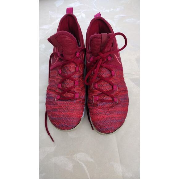 Nike KD 9 Shoes Mens Size 7 Red Pink Knit Basketball Zoom Air Low Top 855908-666 - Picture 1 of 6